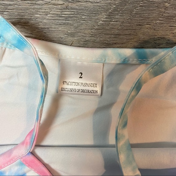 Girls boutique Tie Dye Lounge set NEW - Picture 5 of 5